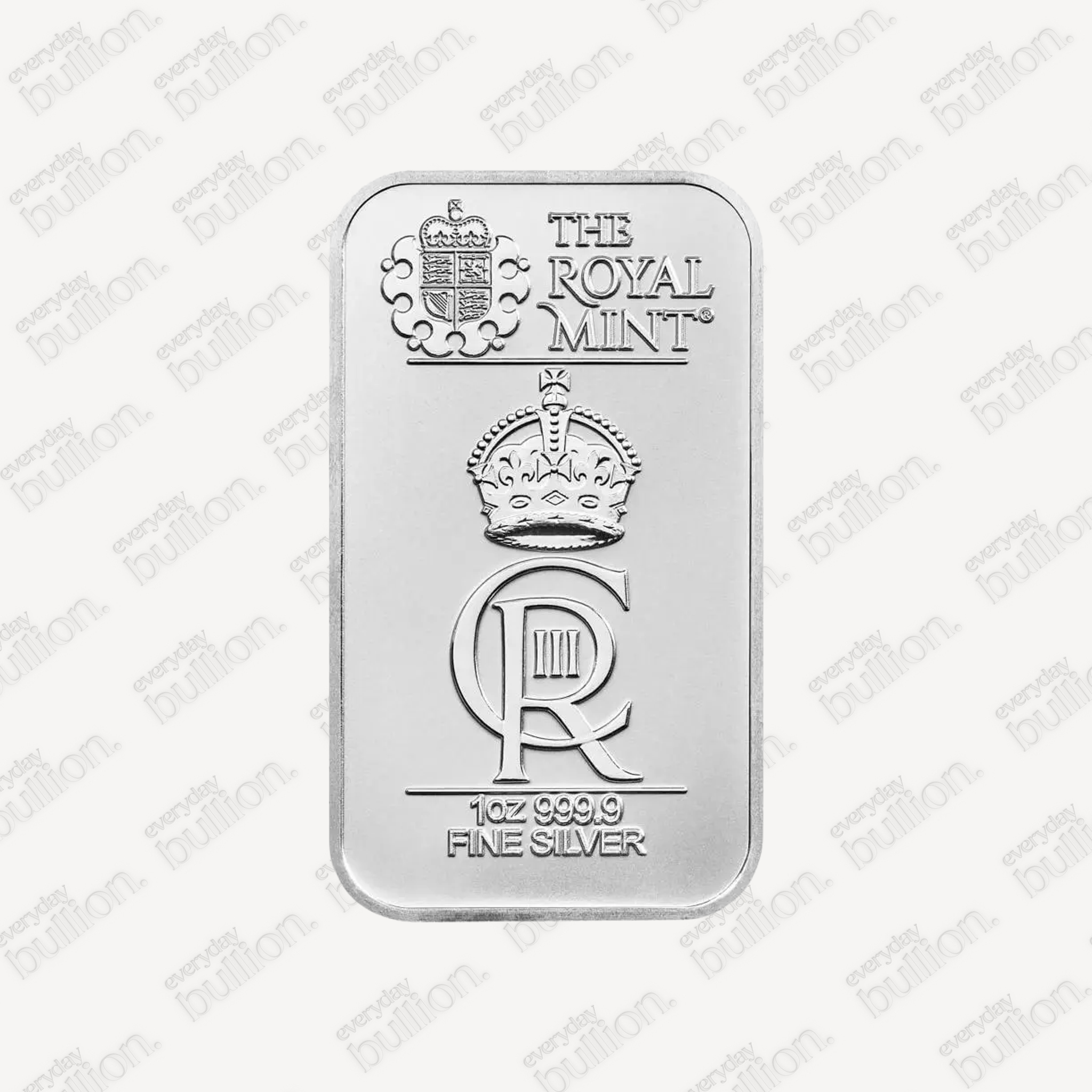 The Royal Celebration KCIII Coronation 1 oz Silver Minted Bullion Bar