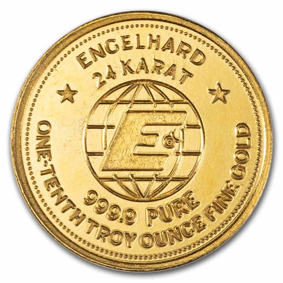 1/10 oz Gold Round - 2025 Revived Engelhard Prospector (in TEP)