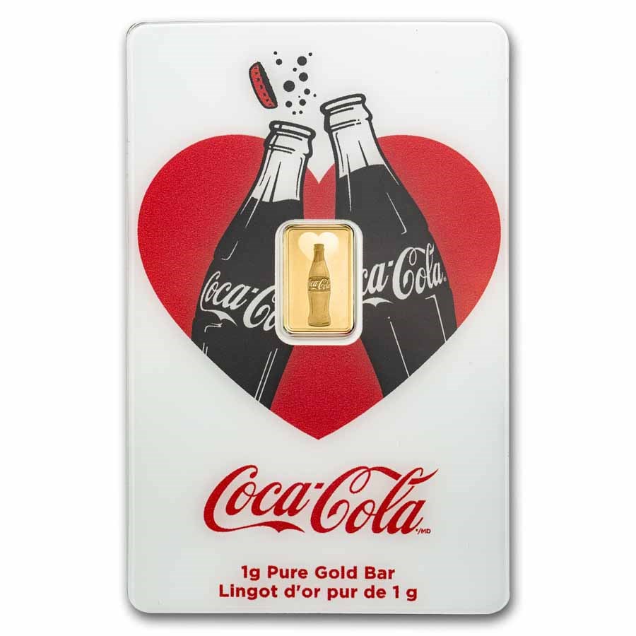 PAMP - 1g Gold Coca Cola Valentines