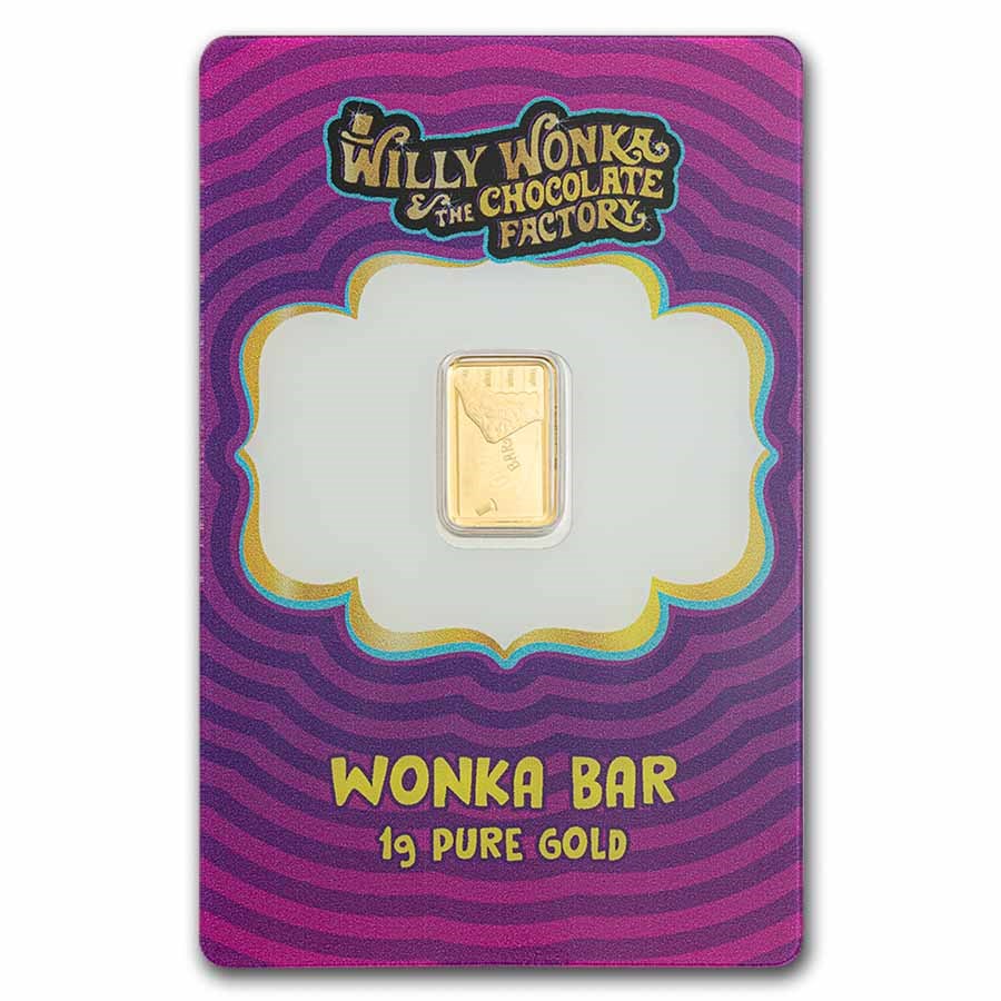 PAMP - 1 gram Gold Bar - PAMP Willy Wonka Bar (PRE ORDER EST LATE DECEMBER)