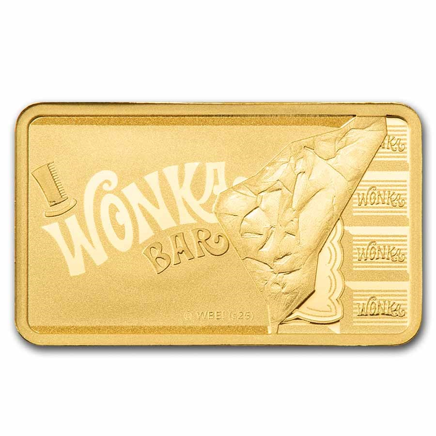 PAMP - 1 gram Gold Bar - PAMP Willy Wonka Bar (PRE ORDER EST LATE DECEMBER)