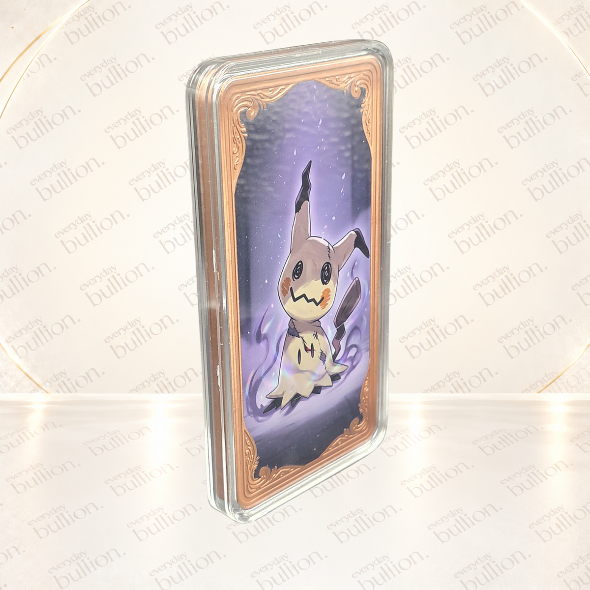 Pokémon Mimikyu 10oz AVDP .999 Copper Colourised Bar in Capsule – United States – Maple Mint