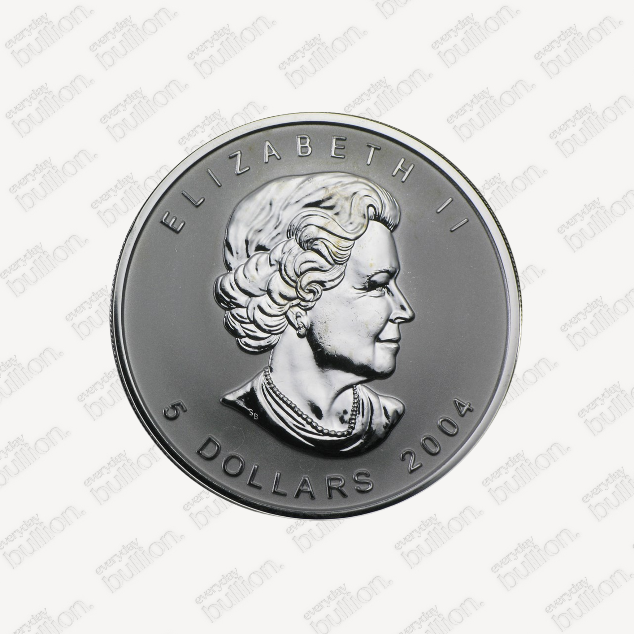 2004 Canada 1 oz Silver Maple Leaf Aries Zodiac Privy