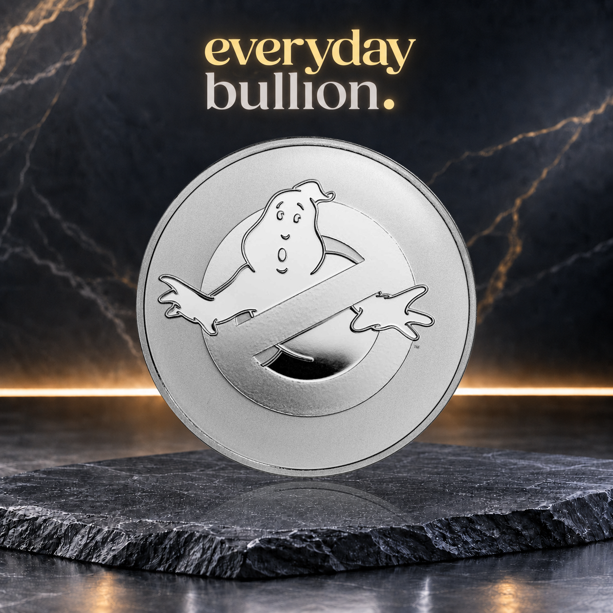 Ghostbusters™ No Ghost Logo 2024 1oz .999 Fine Silver BU Coin in Capsule – New Zealand Mint