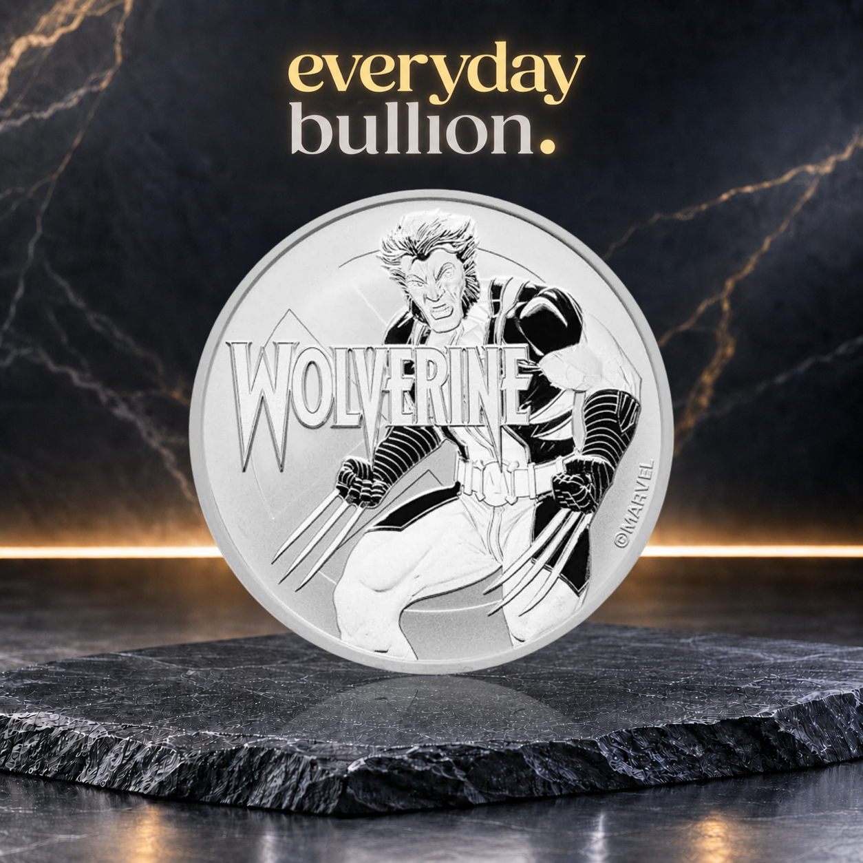 Wolverine Marvel Series 2021 $1 1oz .9999 Fine Silver BU Coin in Capsule – The Perth Mint