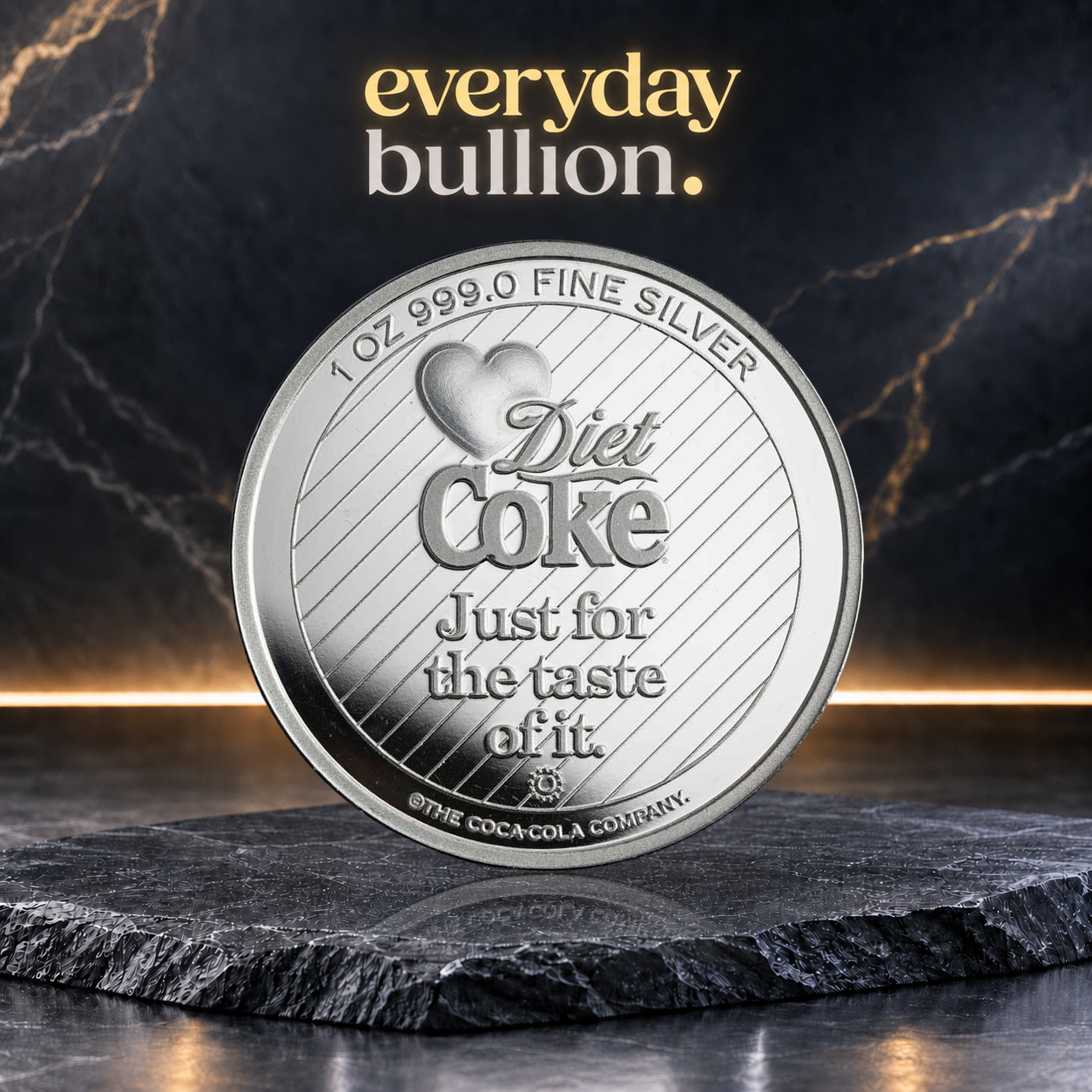 Coca-Cola® Diet Coke 1oz .999 Fine Silver Struck Round in TEP – 9Fine Mint