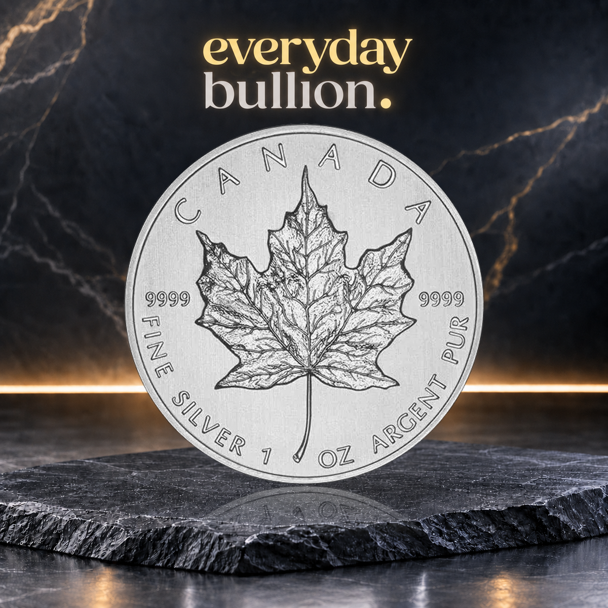 Canadian Maple Leaf 2011 $5 1oz .9999 Silver Bullion Coin – Canada – Royal Canadian Mint