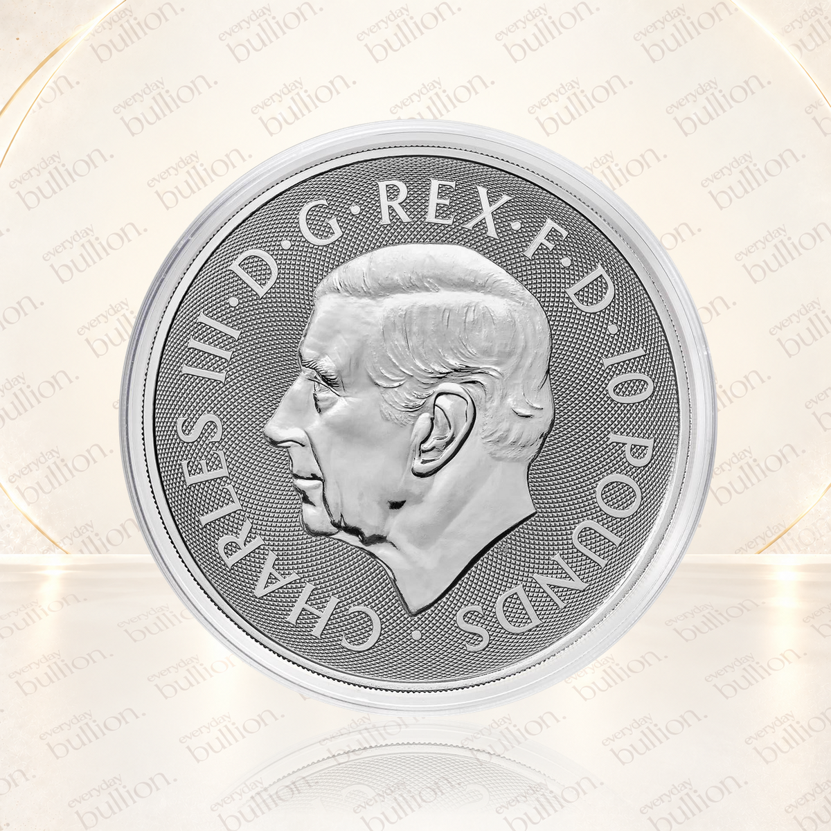 Royal Tudor Beasts Royal Dragon 2026 £10 10oz .9999 Silver Coin in Capsule - UK - Royal Mint