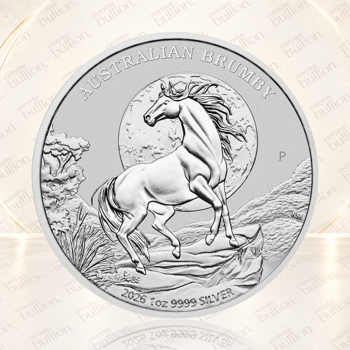 Australian Brumby 2026 $1 1oz .9999 Silver Bullion Coin in Capsule - Australia - Perth Mint