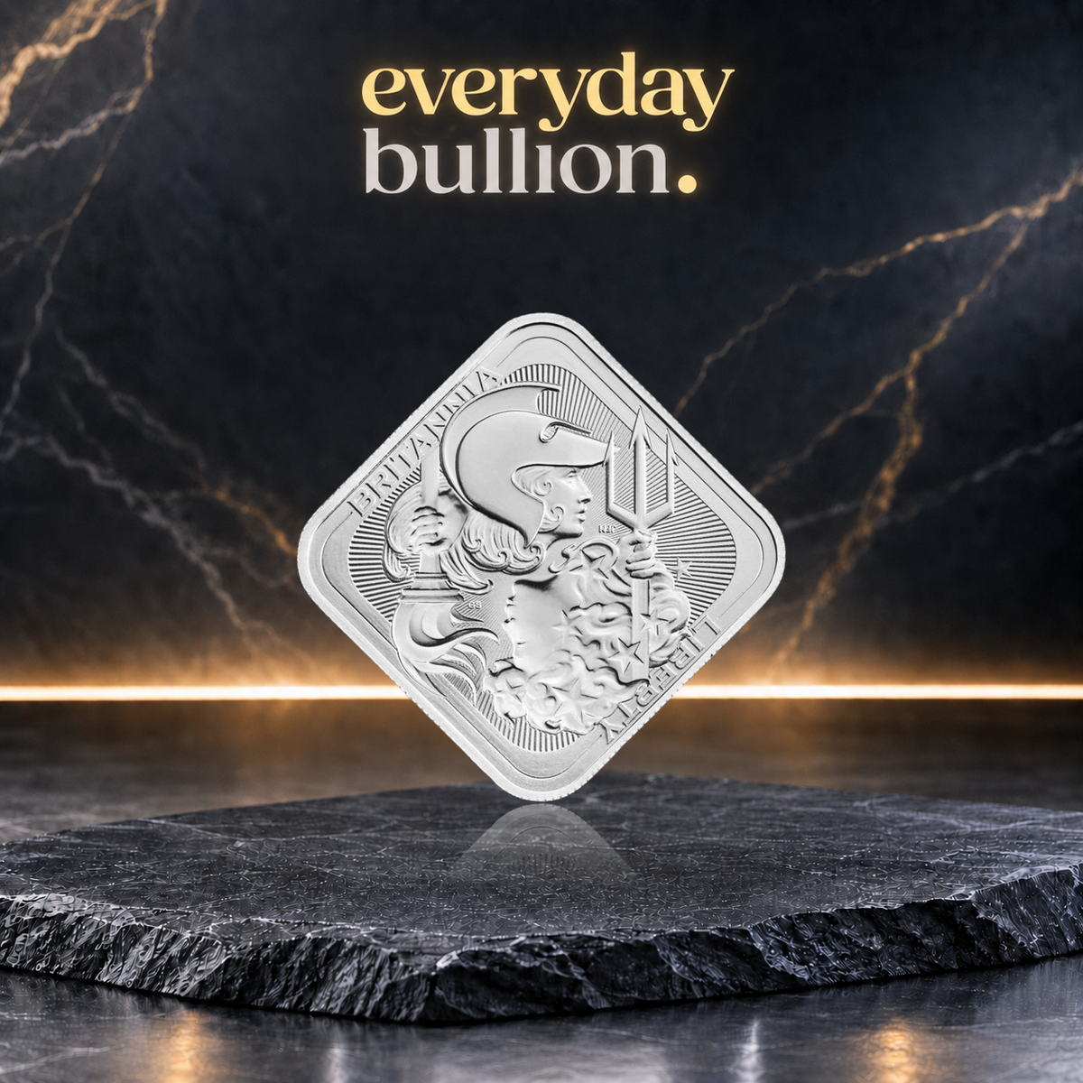 Britannia & Liberty 1oz .9999 Fine Silver Bullion Bar in Seal – The Royal Mint