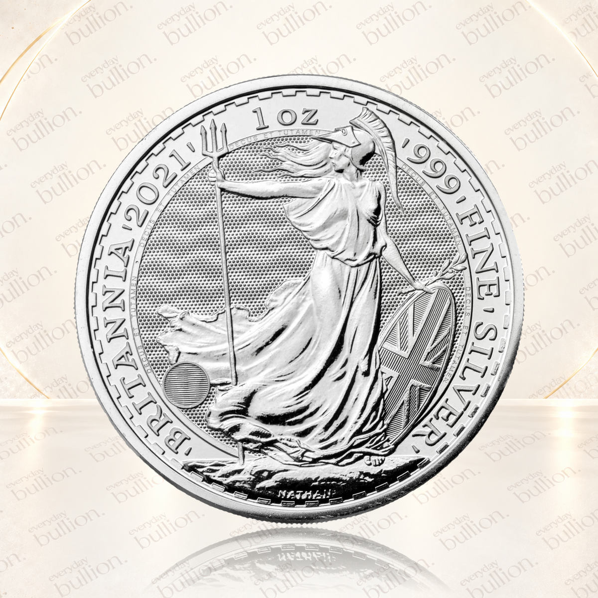 2021 Britannia 1oz .999 Silver Bullion Coin in Flip – United Kingdom – The Royal Mint