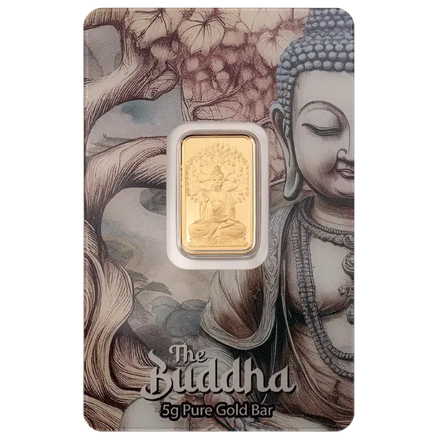 PAMP - 5 gram Gold Bar - The Buddha