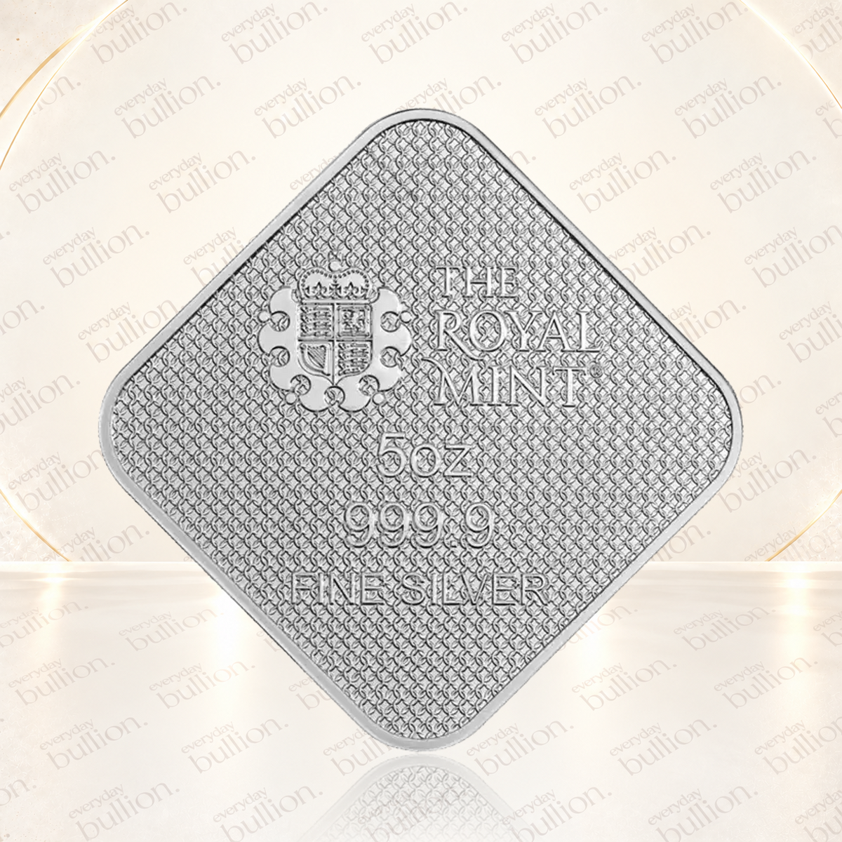 The Queen's Beasts Completer 5oz .9999 Fine Silver Minted Bar in Assay – United Kingdom – The Royal Mint