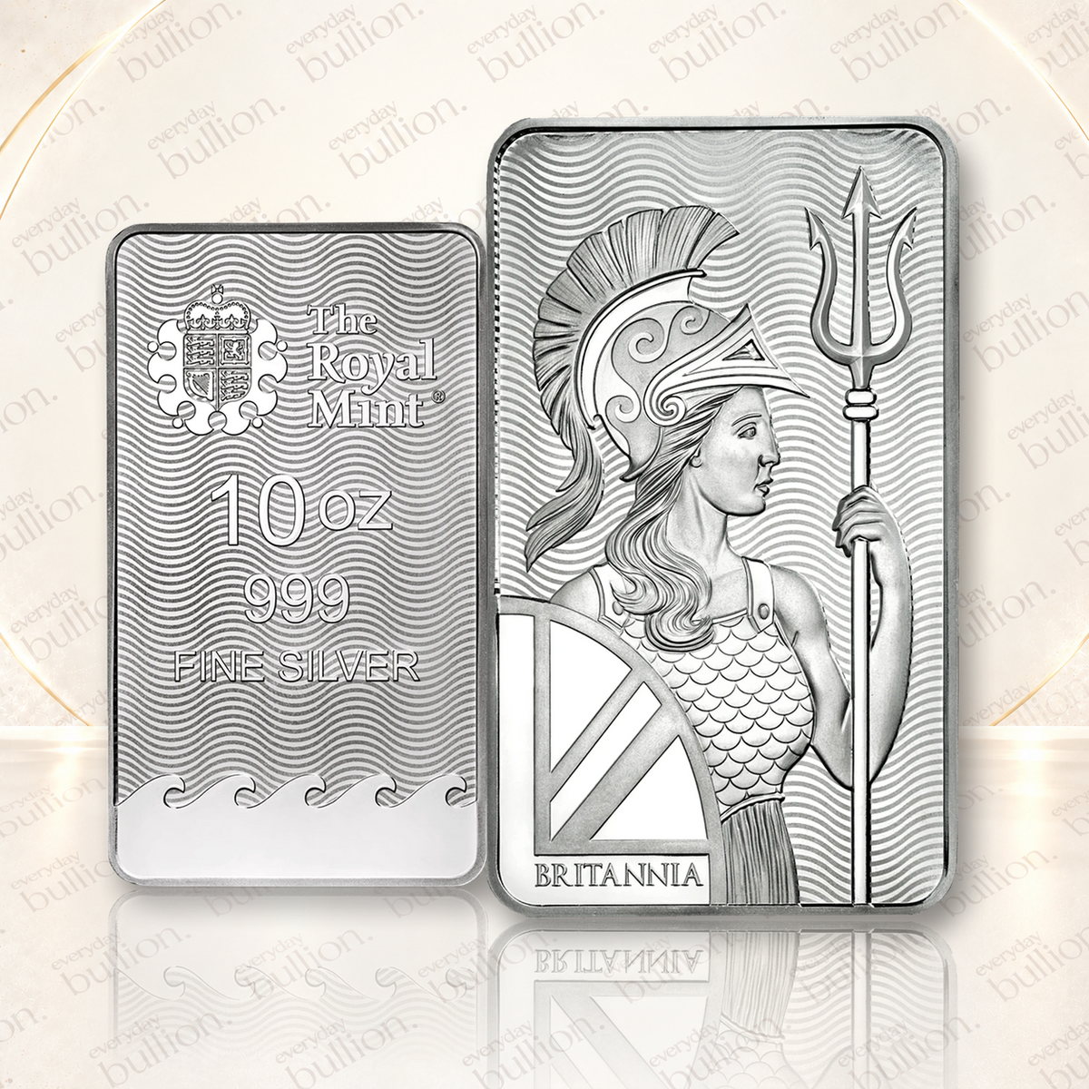 Britannia 10oz .999 Silver Minted Bar – United Kingdom – The Royal Mint