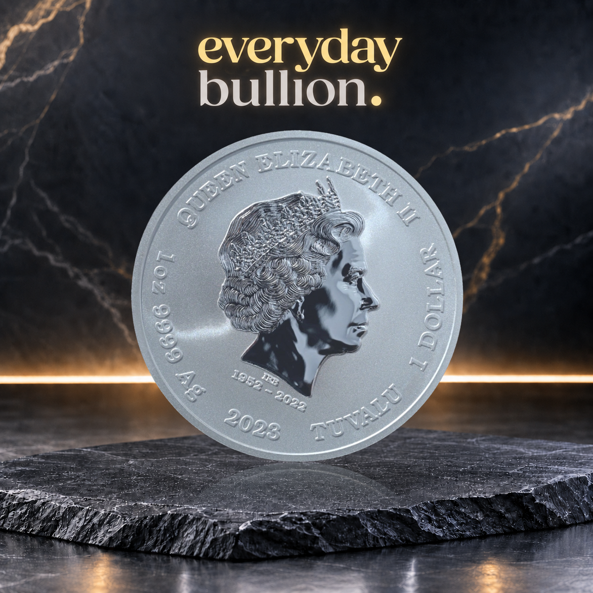 2023 Gods of Olympus Apollo 1oz .9999 Silver BU Coin in Capsule – Tuvalu – The Perth Mint