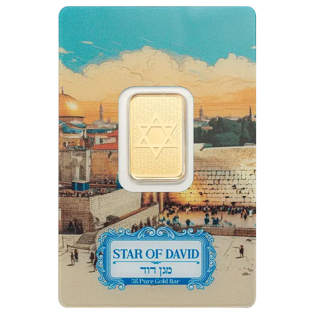 2025 PAMP Star of David 5g Gold Bar