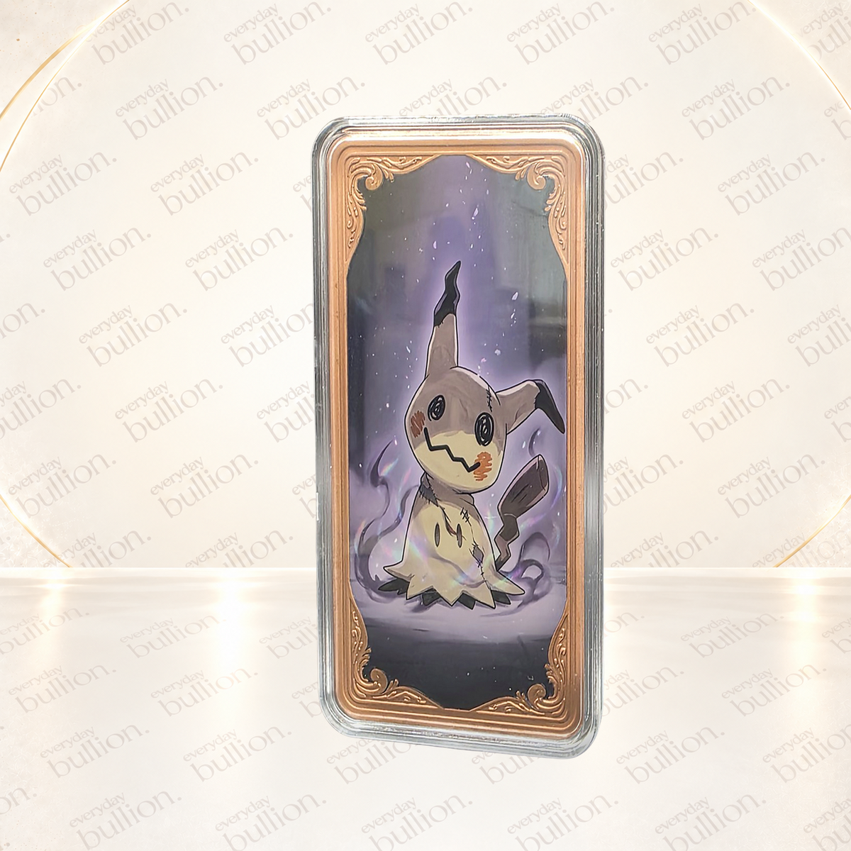Pokémon Mimikyu 10oz AVDP .999 Copper Colourised Bar in Capsule – United States – Maple Mint