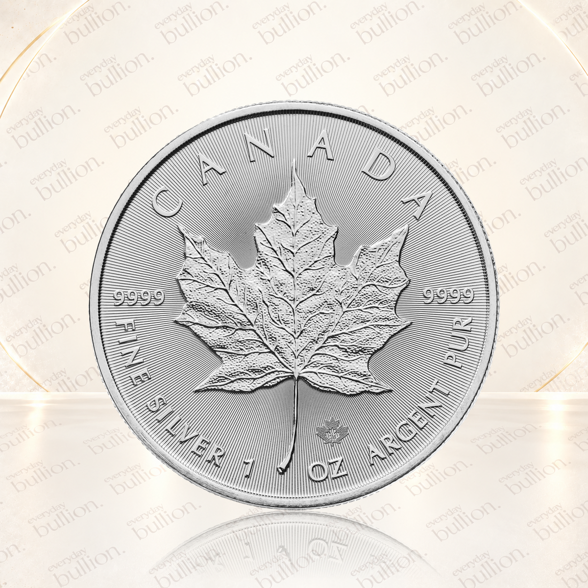 2024 Canadian Maple Leaf 1oz .9999 Silver Bullion Coin in Capsule – Canada – Royal Canadian Mint