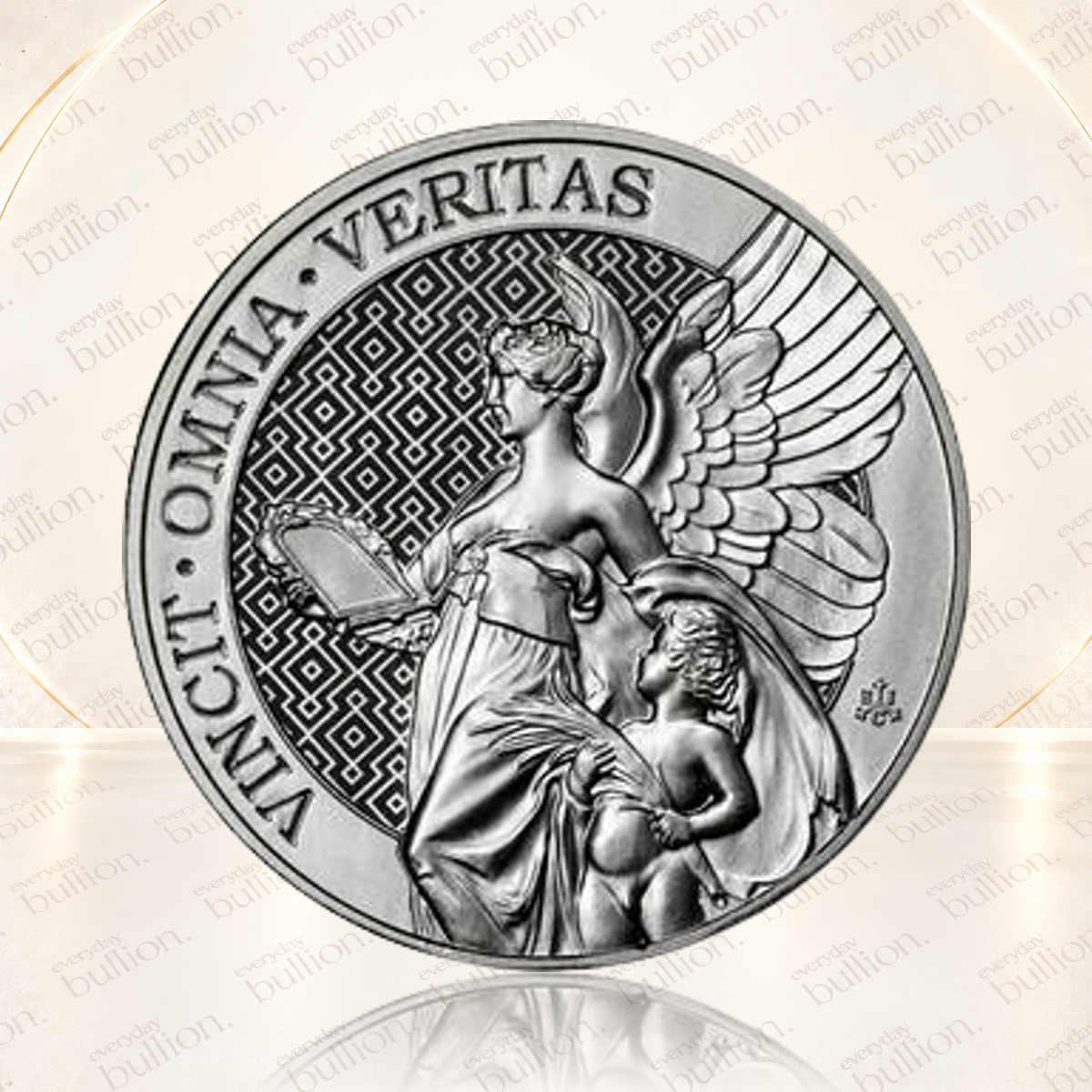2022 St Helena The Queen's Virtues: Truth £2 2oz .999 Fine Silver Coin – Saint Helena – The East India Company