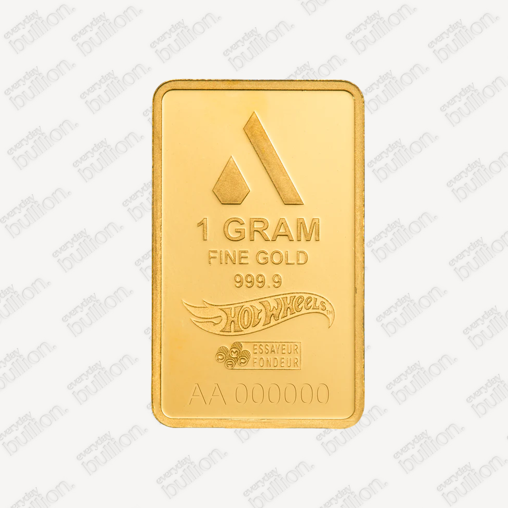 Acre 1g Hot Wheels™ Collection .9999 Fine Gold Bar