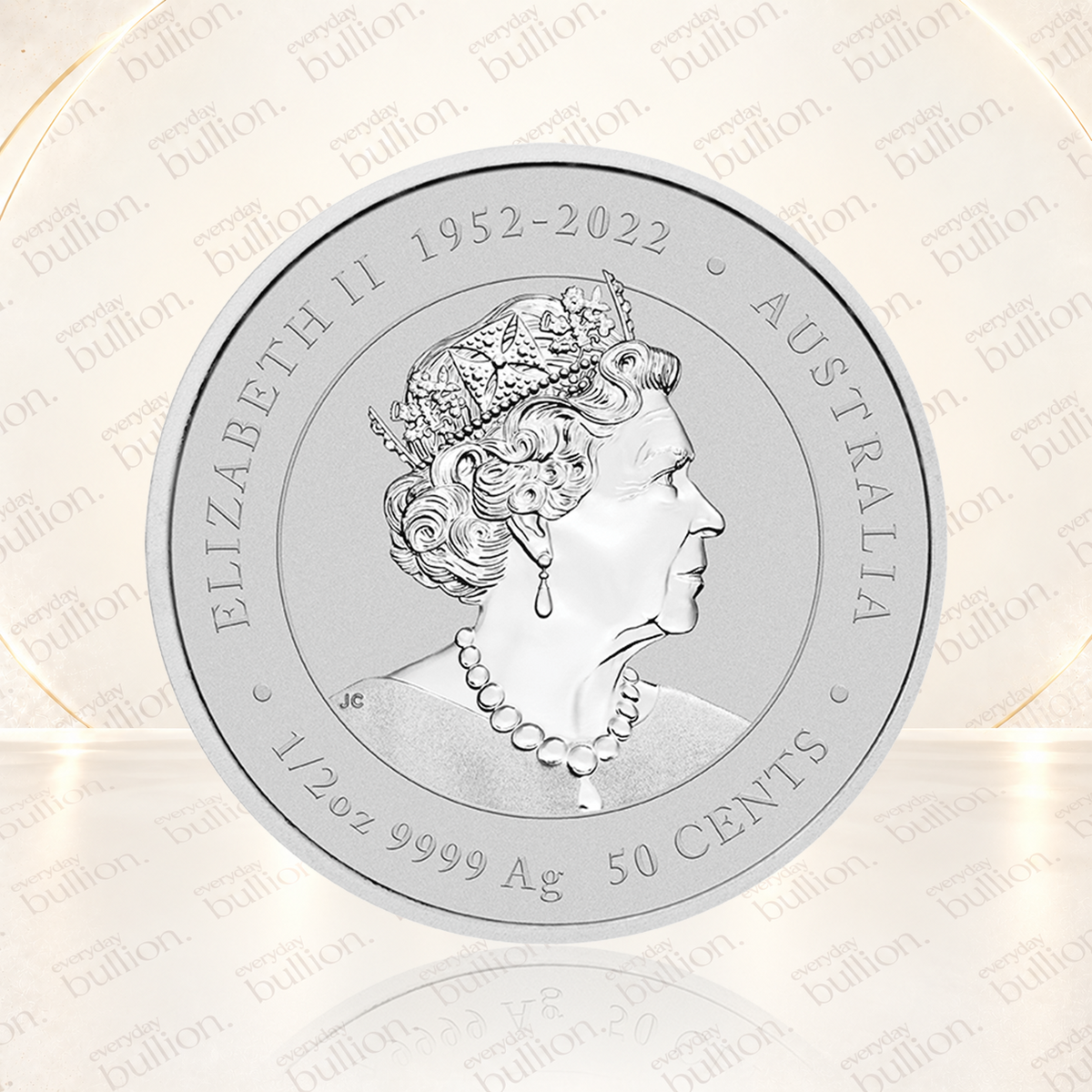 2024 Australian Lunar Series III Year of the Dragon Yellow Dragon 1/2oz .9999 Silver Coloured BU Coin in Capsule – Australia – The Perth Mint