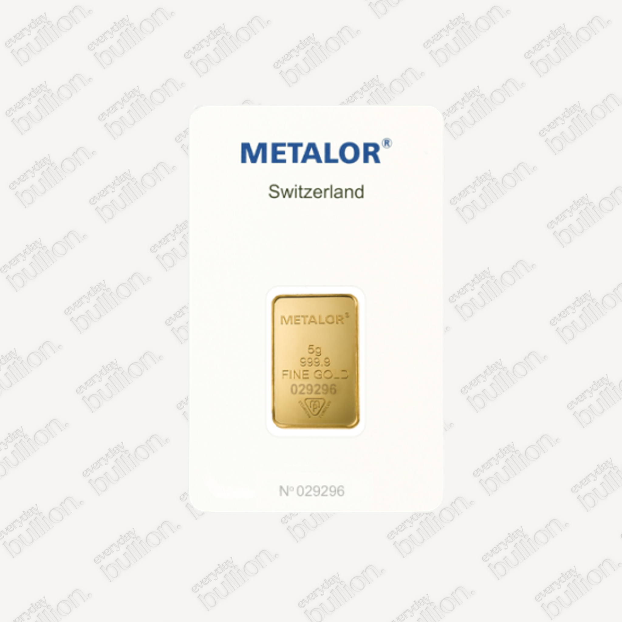 Metalor 5g Gols Bar in Assay