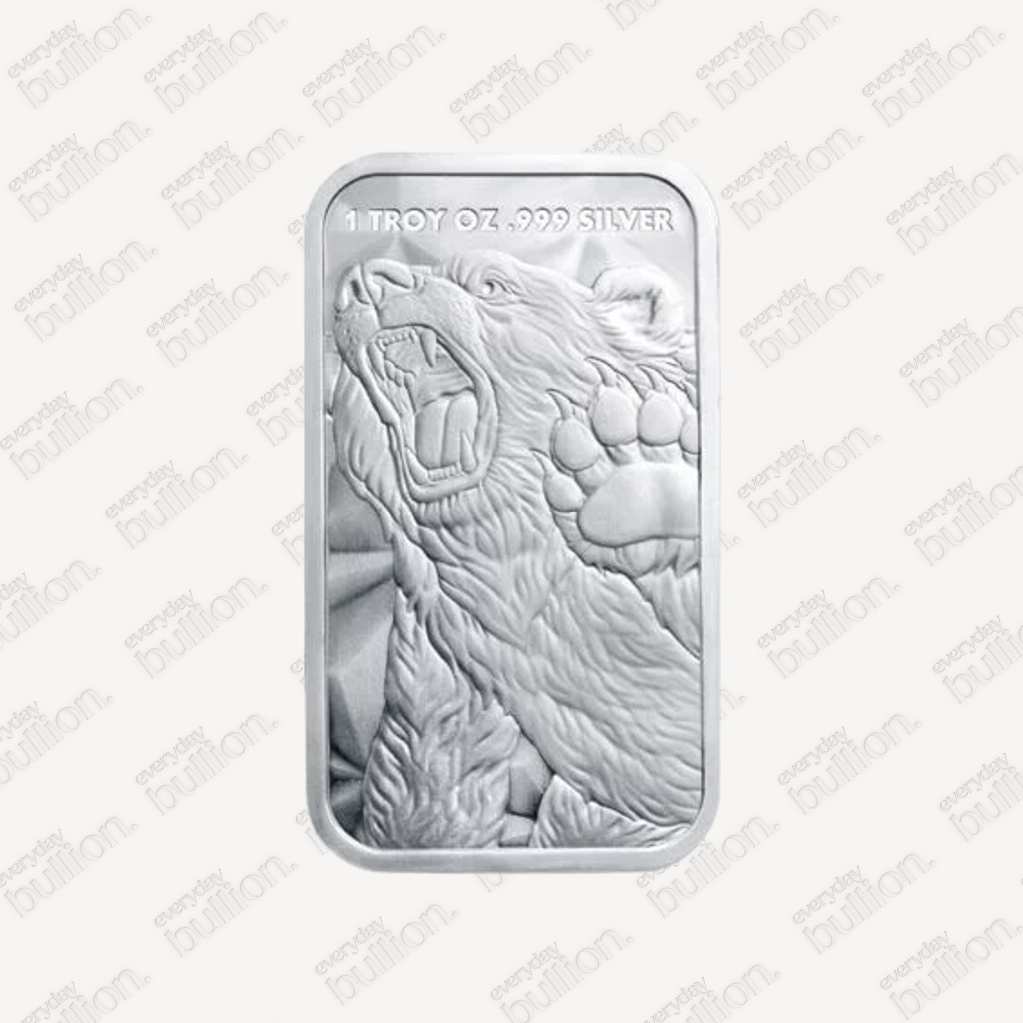 Silver 1oz Bull and Bear Bar