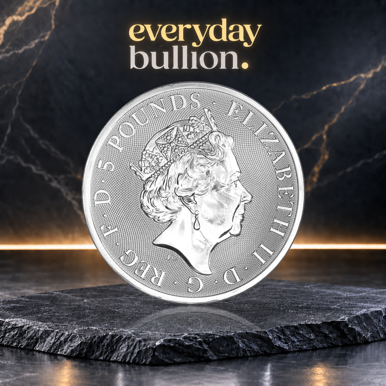 2023 Yale of Beaufort Royal Tudor Beasts £5 2oz .9999 Silver Bullion Coin – The Royal Mint