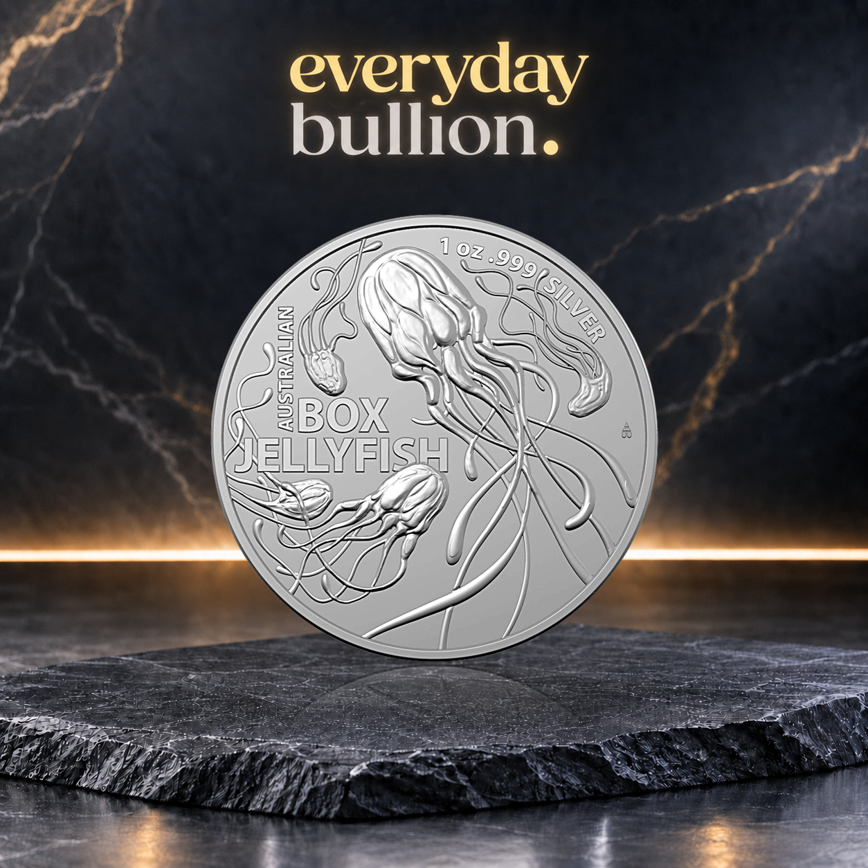 Australia's Most Dangerous Box Jellyfish 2023 1oz .999 Fine Silver Bullion Coin – Royal Australian Mint