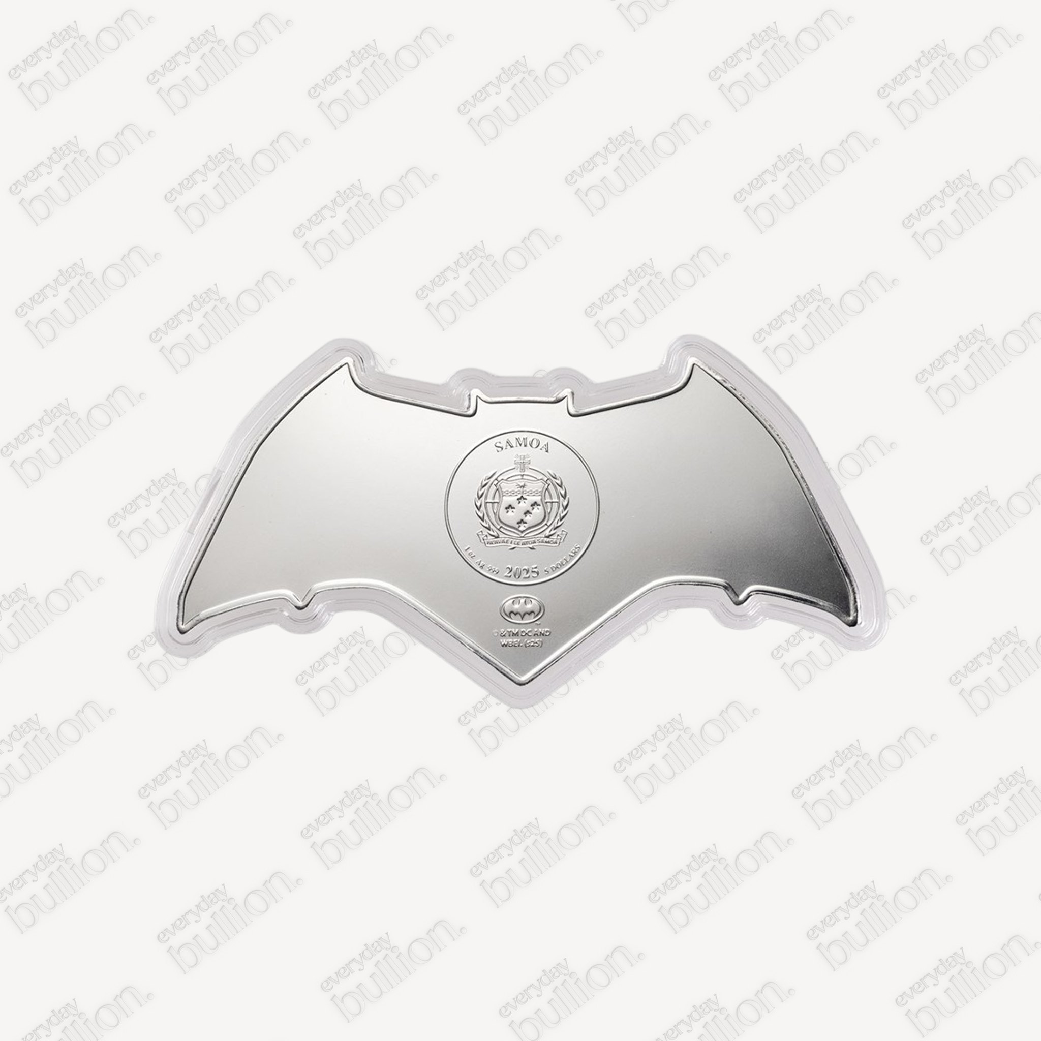 1 oz Batman Batarang Pure Silver BU Coin in Capsule Samoa