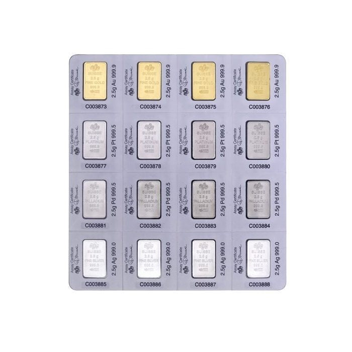 Pamp Suisse, 2.5 Gram MultiGram Portfolio 4-Metal in Assay