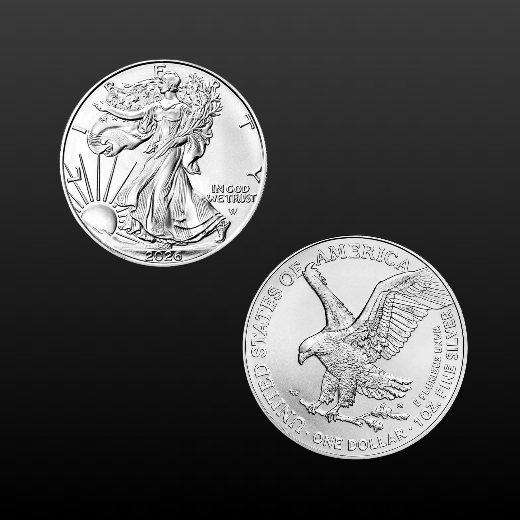 2026 1 oz American Silver Eagle Coin BU