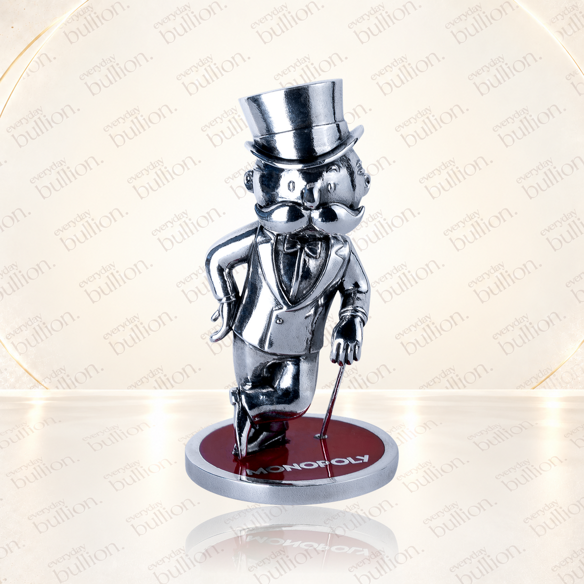 2026 Mr. Monopoly 3D $5 2oz .999 Silver Antiqued Shaped Coin – Samoa – MDM