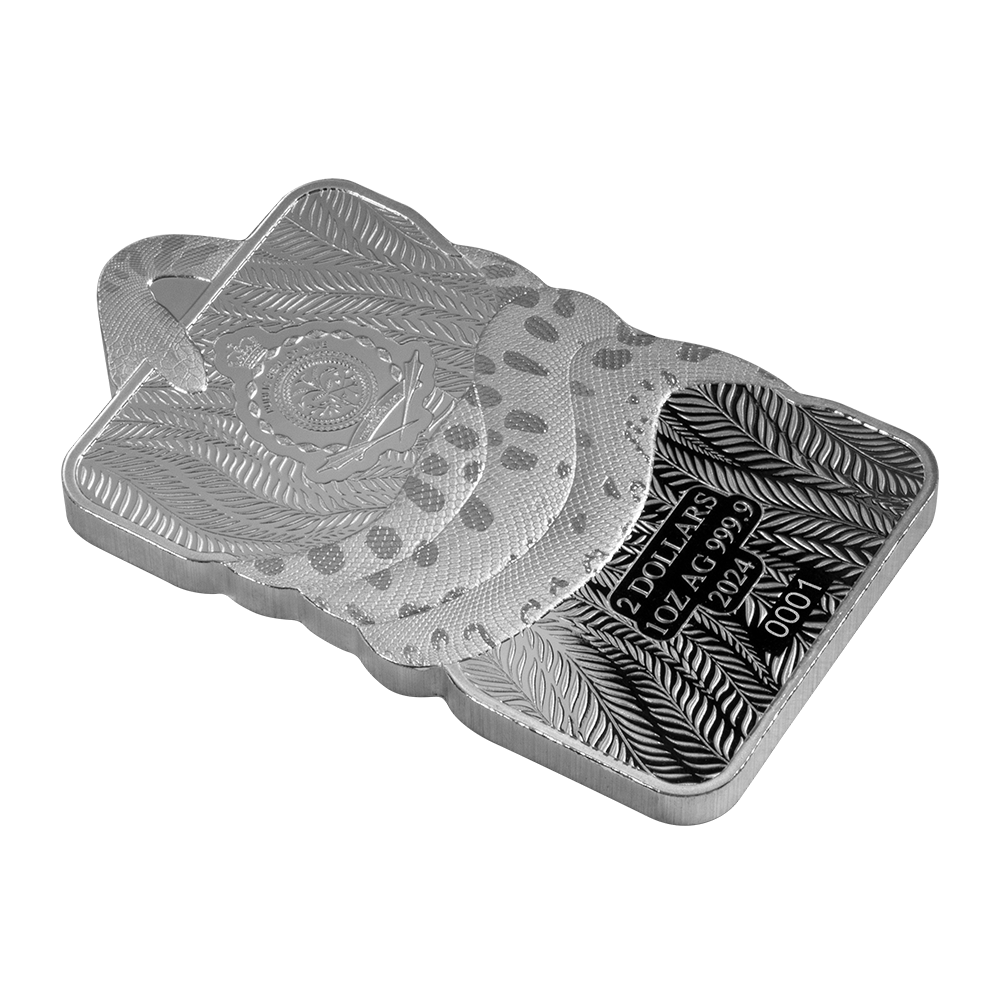 PAMP - Nature’s Grip Green Anaconda - 1oz Silver Legal Tender Bar