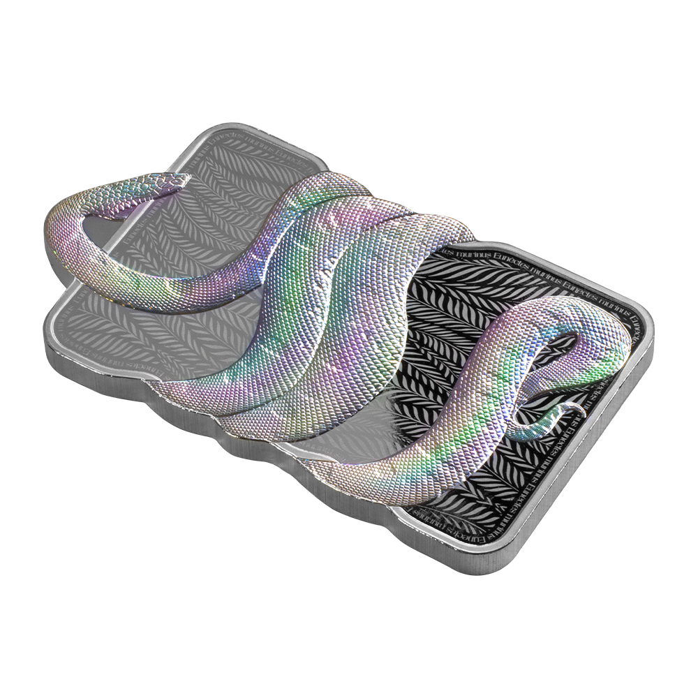 PAMP - Nature’s Grip Green Anaconda - 1oz Silver Legal Tender Bar