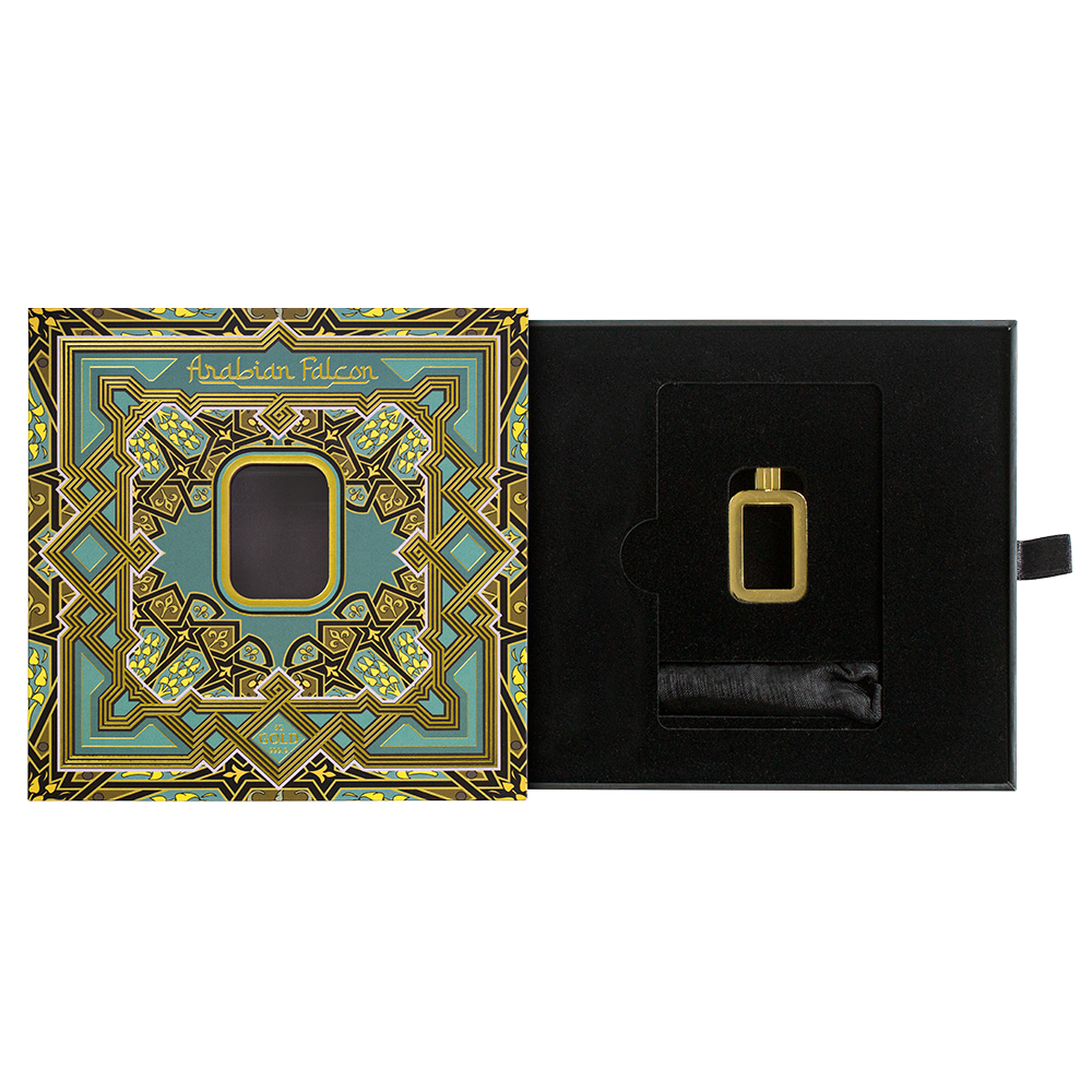 PAMP - Arabian Falcon 5g Pure Gold Bar with Pendant Frame