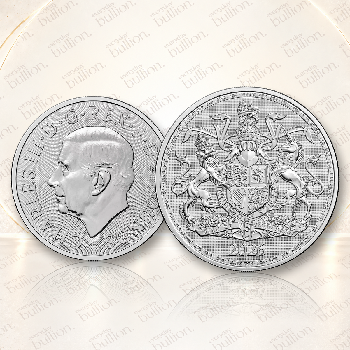 Royal Arms 2026 1oz .999 Fine Silver Bullion Coin – The Royal Mint