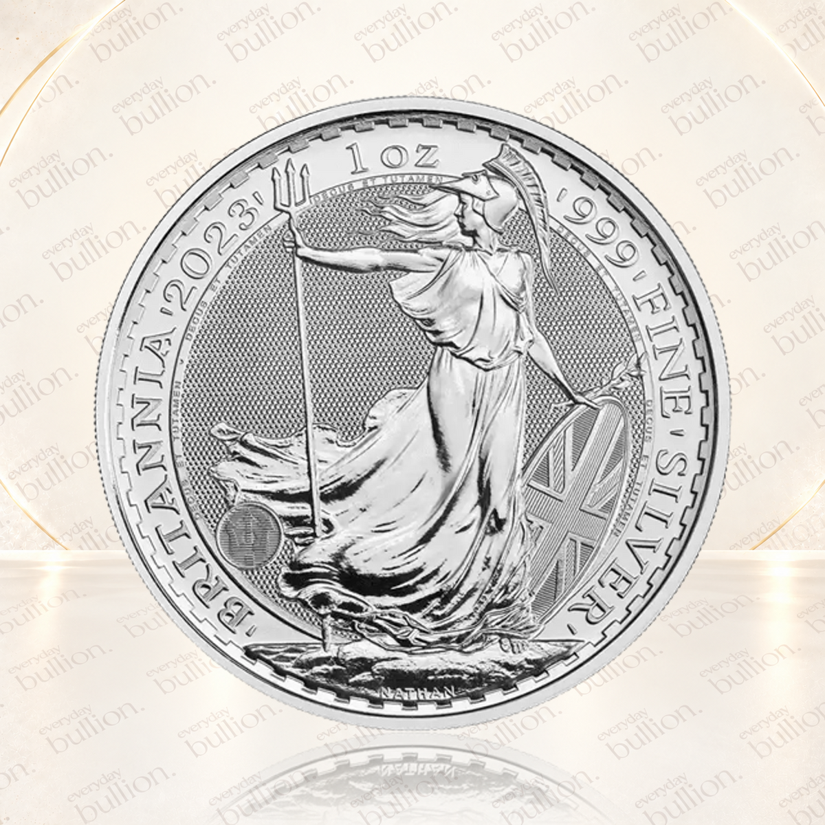 2023 Britannia Queen Elizabeth II 1oz .999 Fine Silver Bullion Coin in Capsule – United Kingdom – The Royal Mint