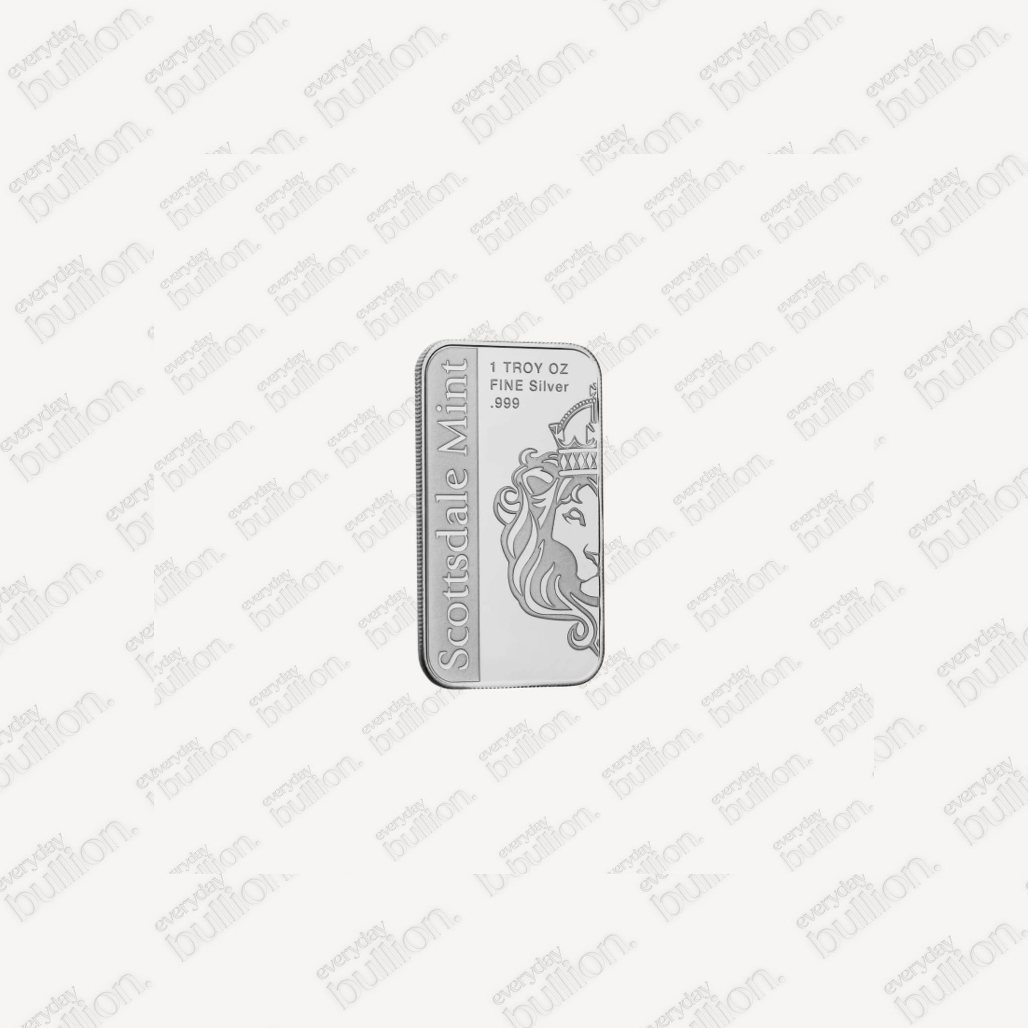 1 oz Silver Bar 2025 Scottsdale Mint George Washington Samurai Colorized