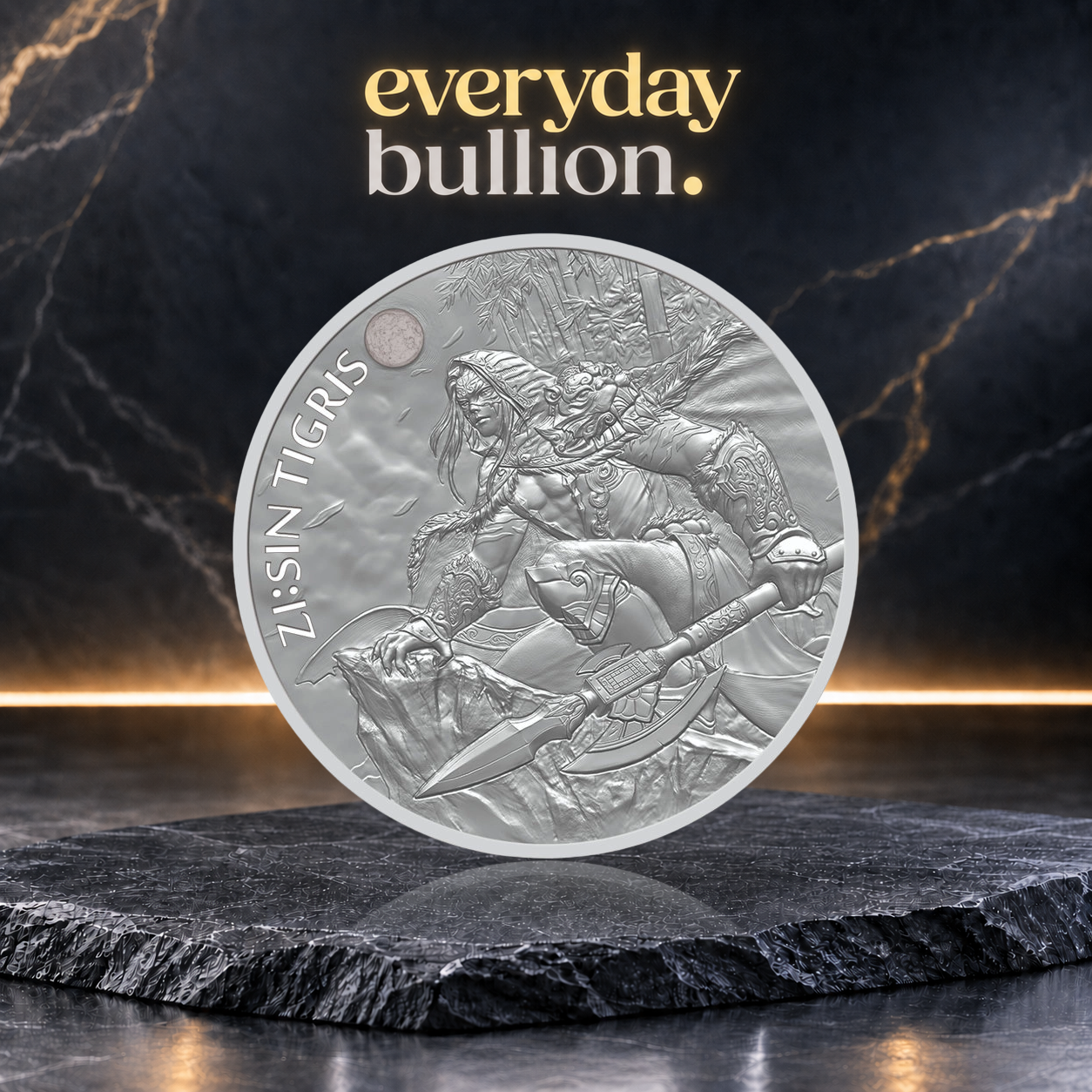 Zi Tigris – The Twelve Guardians 2022 1 Clay 1oz .999 Fine Silver BU Medal – KOMSCO