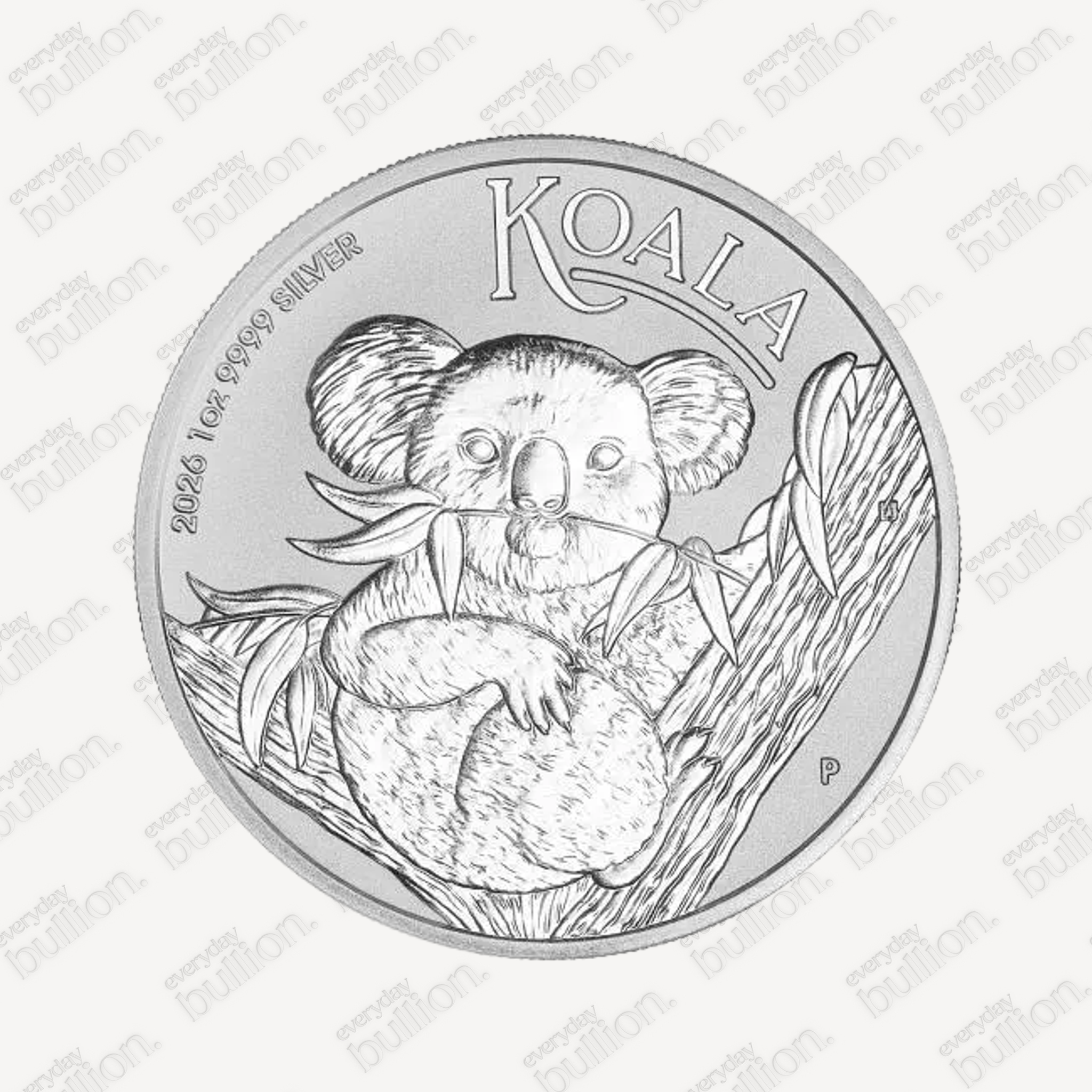 Australian Koala 2026 1oz .9999 Fine Silver Bullion Coin in Capsule – Perth Mint