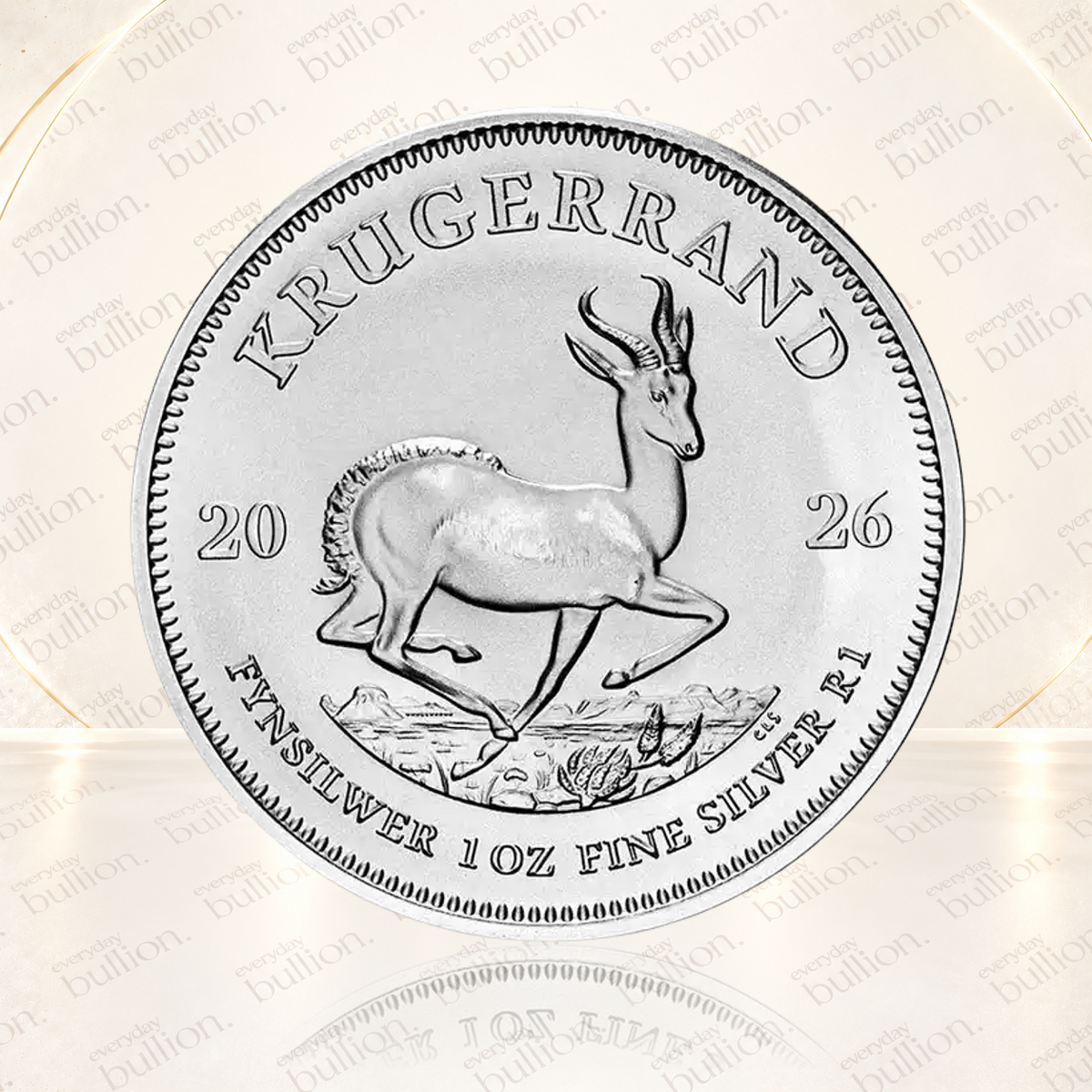 2026 Krugerrand 1oz .999 Silver Bullion Coin in Coin Flip – South Africa – South African Mint