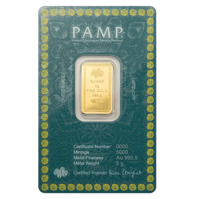 PAMP - 5g Pure Gold Bar - Diwali Lakshmi & Rangoli art 2025