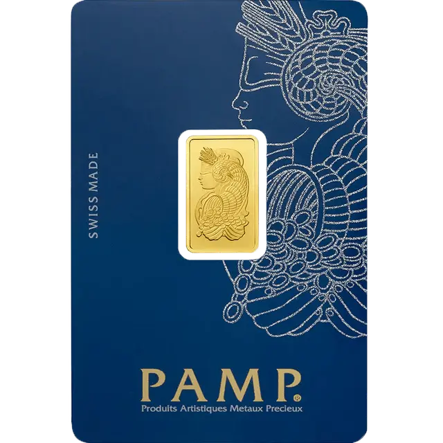 5 gram Gold Bar - PAMP Suisse Lady Fortuna