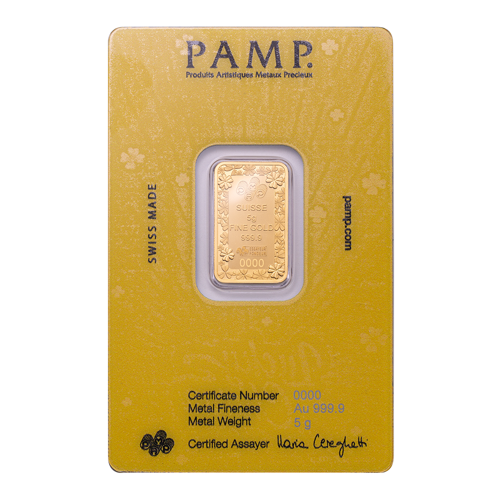 PAMP - Lucky Pig 5g Pure Gold Bar