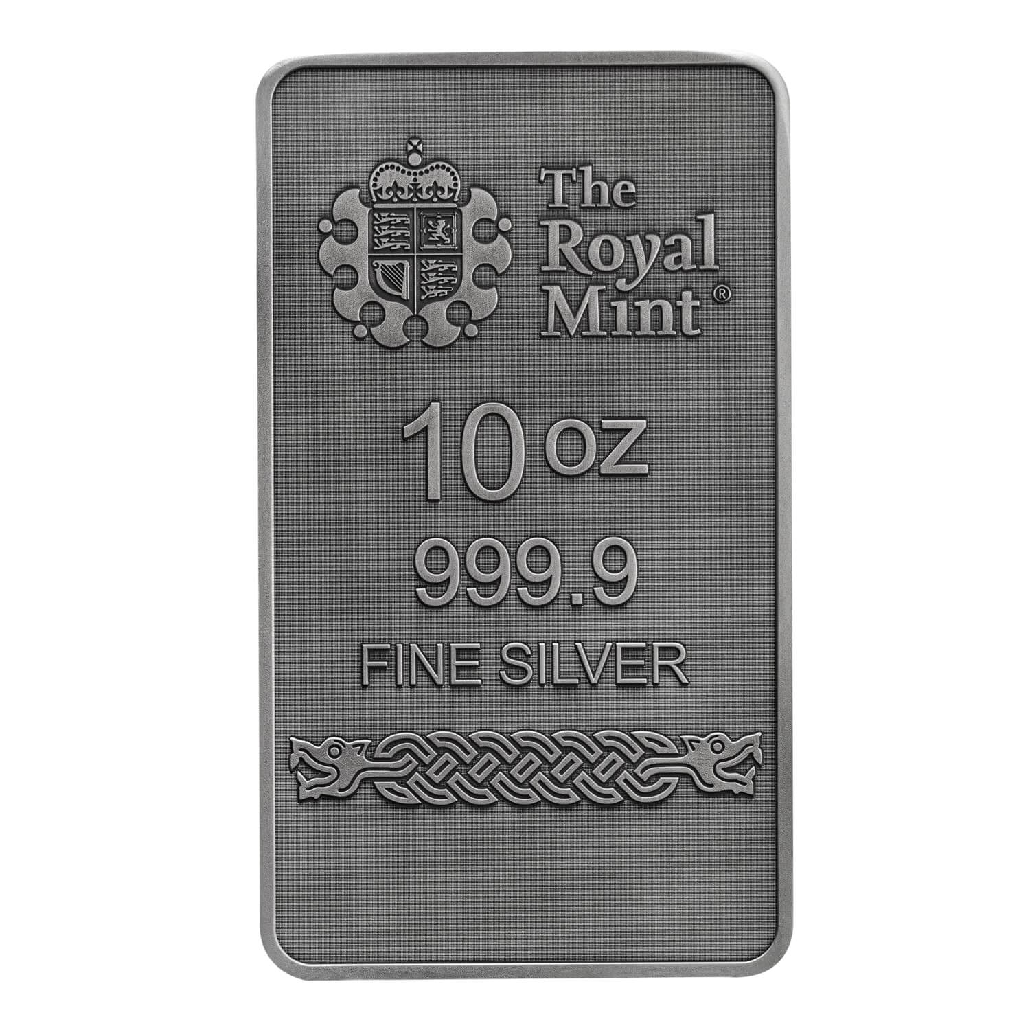 Loki 10oz Antiqued Silver Minted Bullion Bar