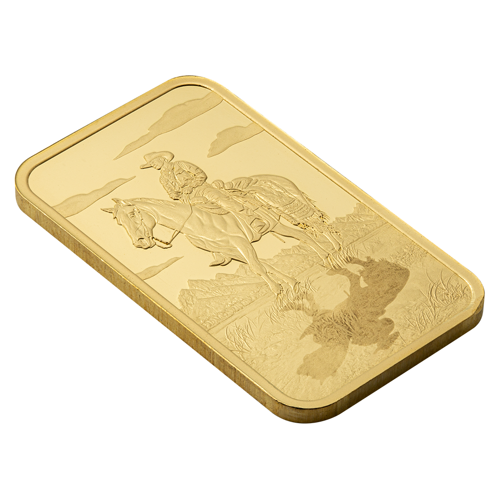 PAMP Reflections of America Yellowstone Cowboy 1oz Gold Bar (PRE ORDER COMING JANUARY 2026)