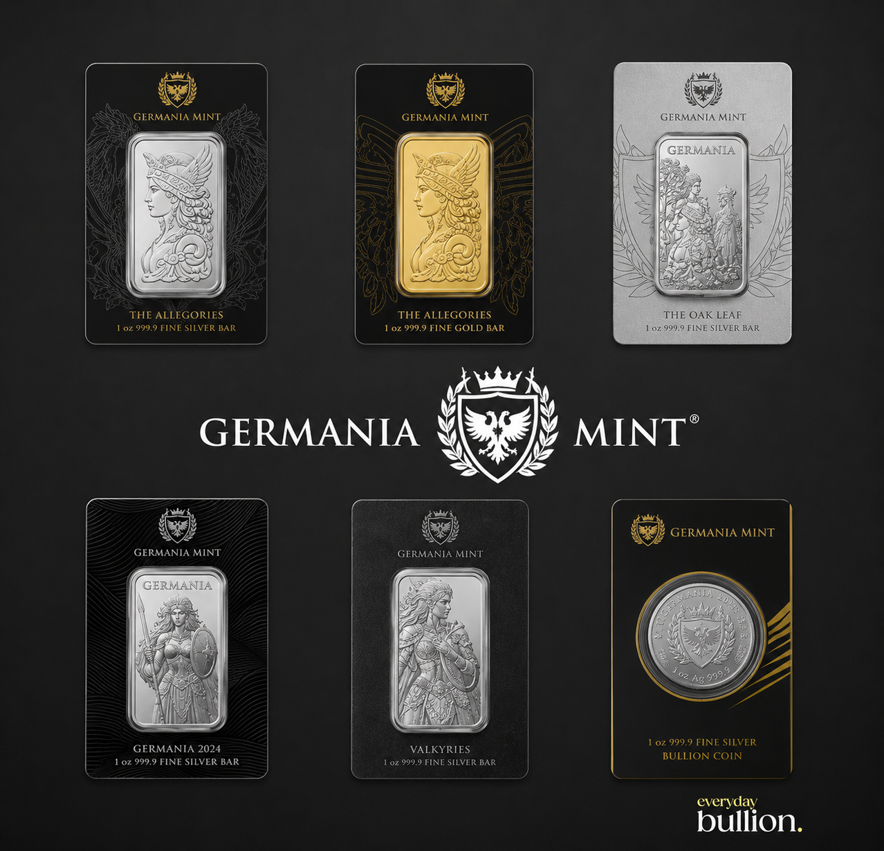 EverydayBullion handles all type of PAMP products, latest, high value and exclusive coins, bars and bullion in Gold and Silver.