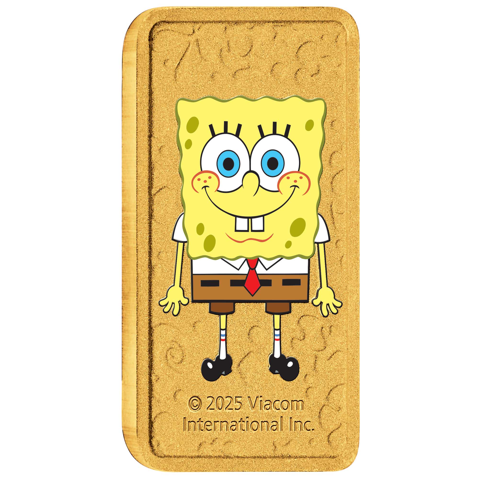 SpongeBob SquarePants 1g Gold Coloured Minted Bar (PRE ORDER SHIPPING LATE NOVEMBER)