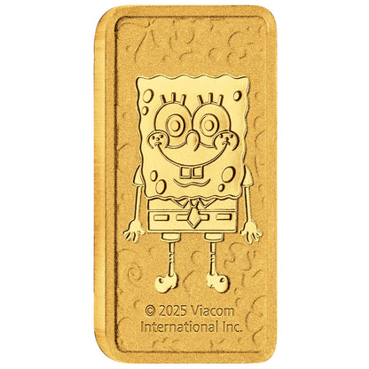 SpongeBob SquarePants 1g Gold Minted Bar